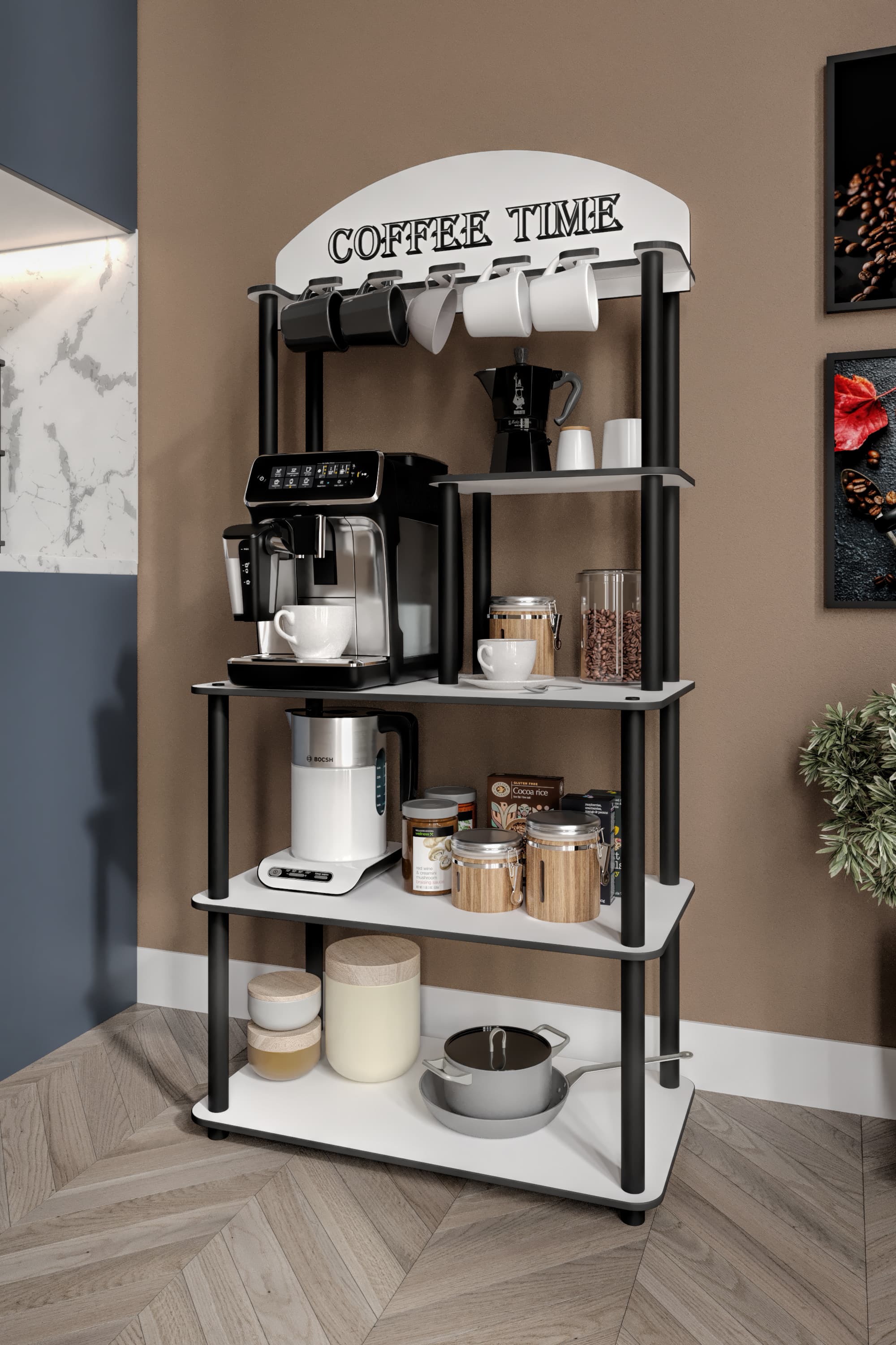 Messer Coffee Time Kahve Dolabı Beyaz