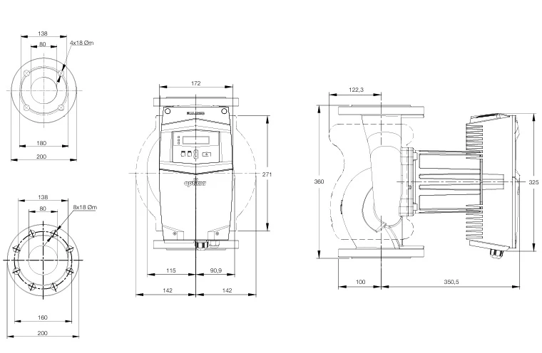 Alarko Optima 2/10 G 1 1/2" Dişli Sirkülasyon Pompası 