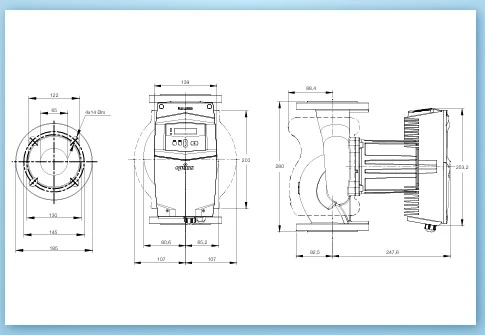 Alarko Optima 6/9 DN65 Flanşlı Sirkülasyon Pompası