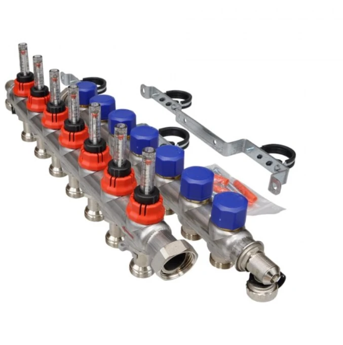 FRAENKISCHE profitherm Debi Göstergeli Çelik Kolektör 7 ağızlı image