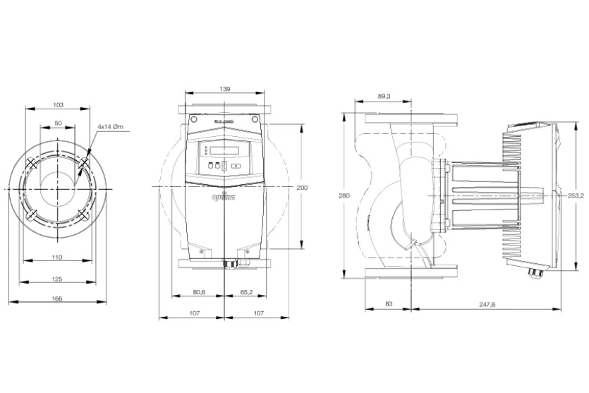 Alarko Optima 5/12 DN50 Flanşlı Sirkülasyon Pompası