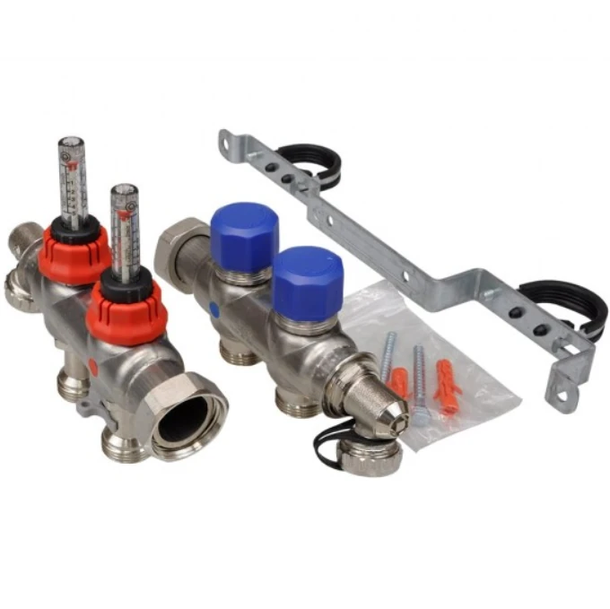 FRAENKISCHE profitherm Debi Göstergeli Çelik Kolektör 2 ağızlı image