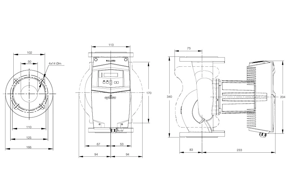Alarko Optima 5/18 DN50 Flanşlı Sirkülasyon Pompası