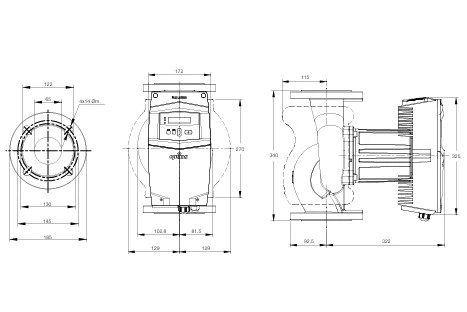 Alarko Optima 6/12 DN65 Flanşlı Sirkülasyon Pompası