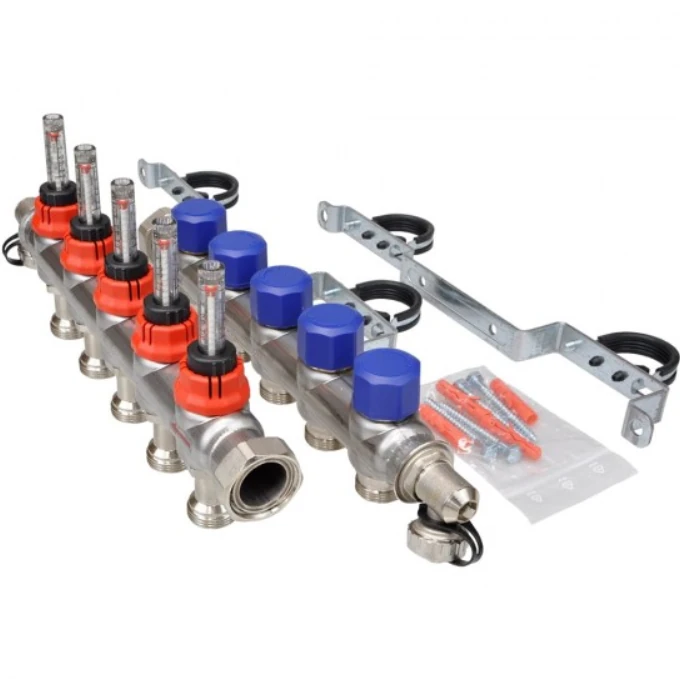 FRAENKISCHE profitherm Debi Göstergeli Çelik Kolektör 5 ağızlı image