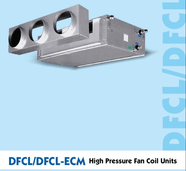 Yüksek Statik Fancoil DFCL 76+2 Gizli Tavan - 4 Borulu image