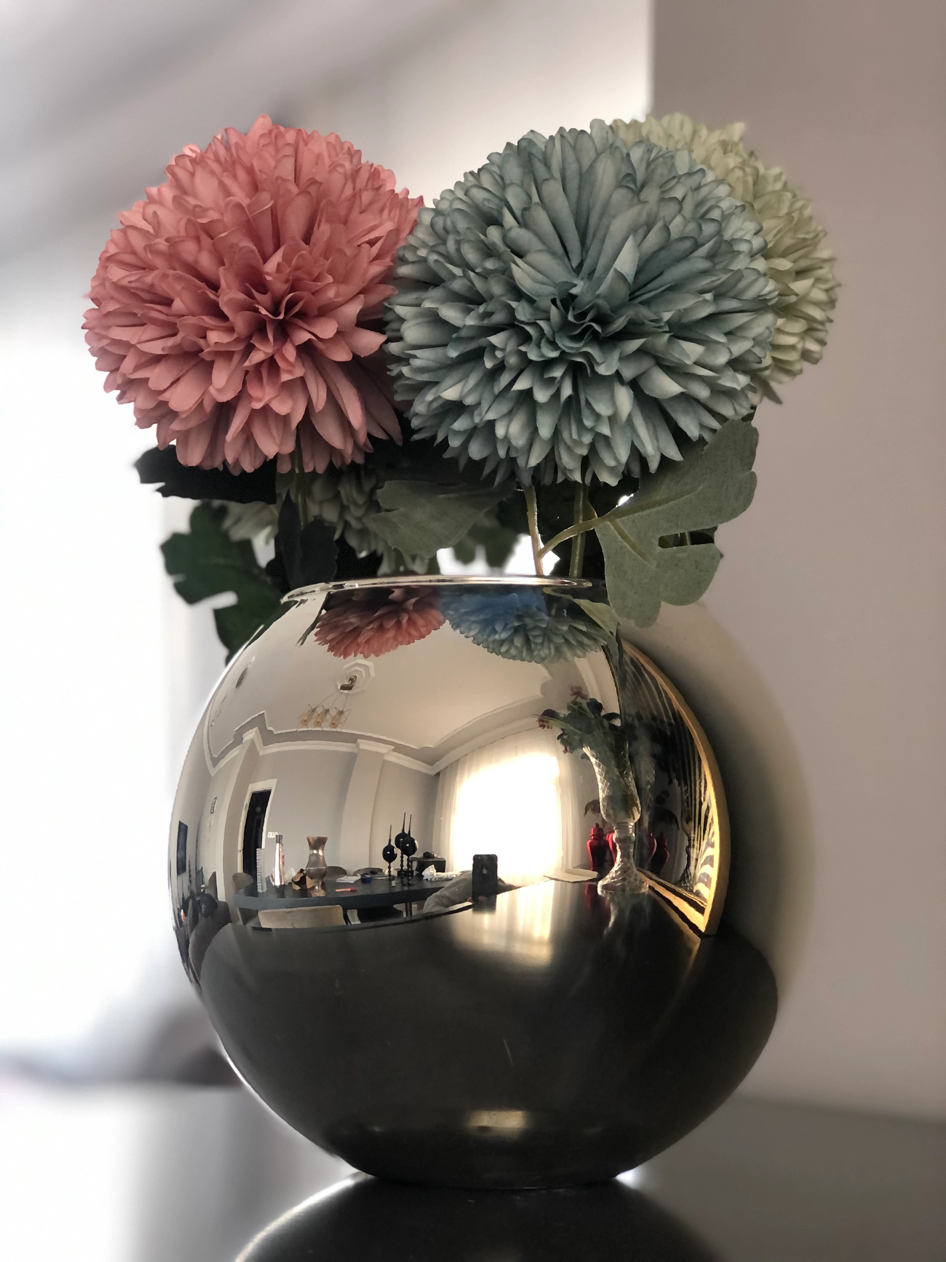 Gümüş Akvaryum Cam Vazo