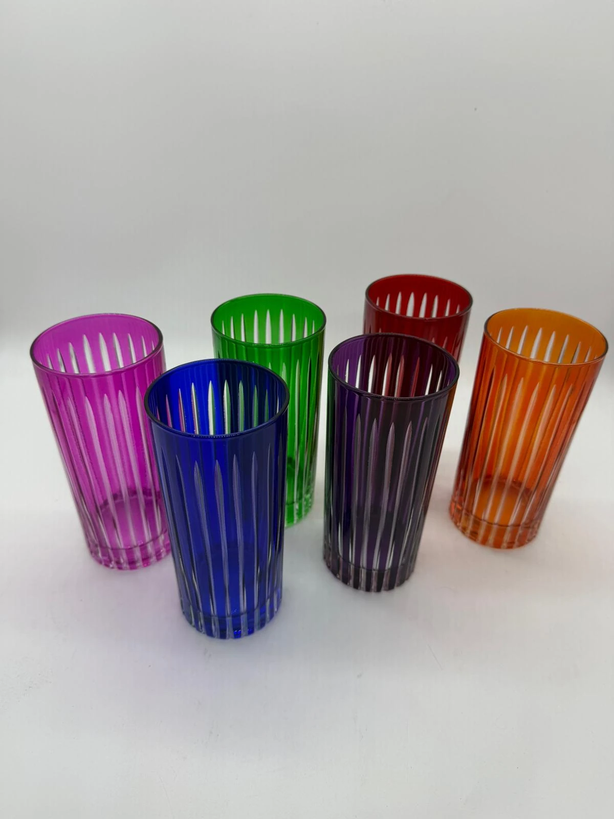 6'lı Line Cam Uzun Bardak