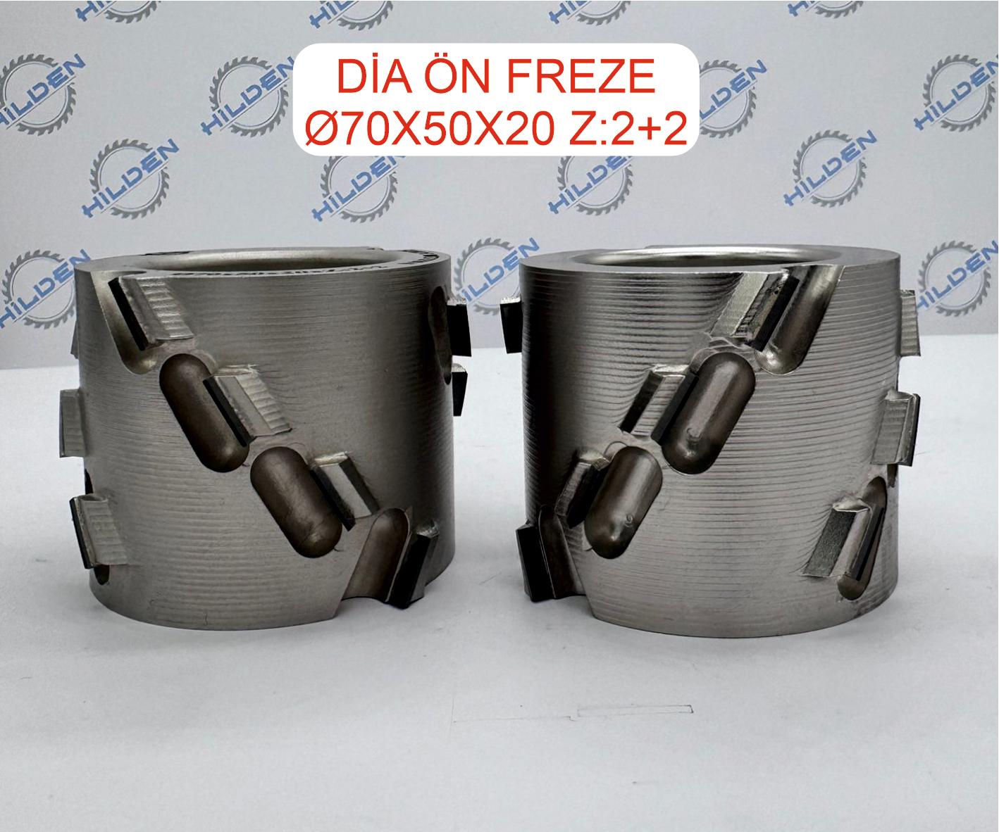 DİA ÖN FREZE TOPU 70X50X20 Z=2+2 RH + LH