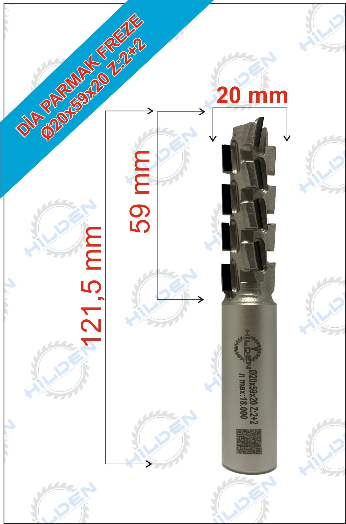 DİA PARMAK FREZE Ø20 MM