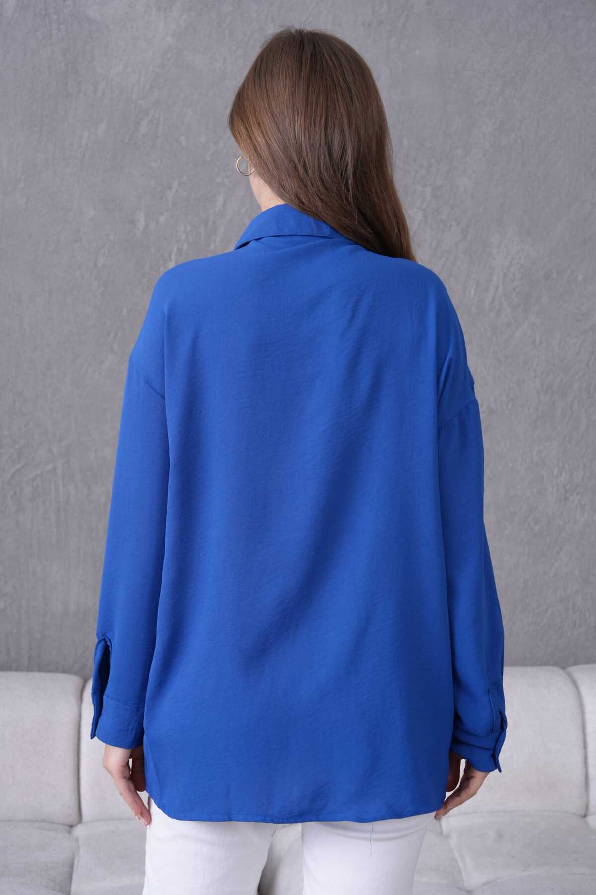 Keten Ayrobin Kumaş Gömlek