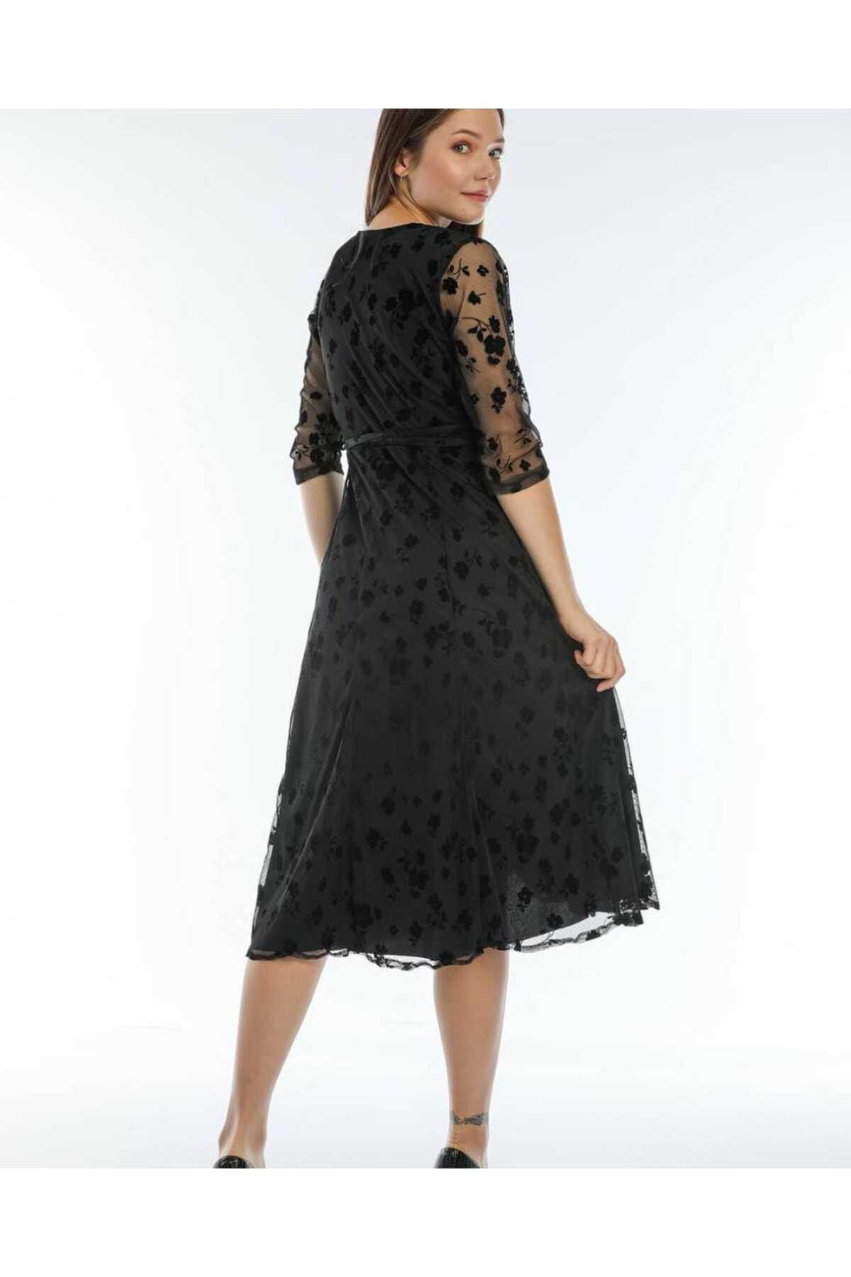 Dantelli Anvelop Elbise