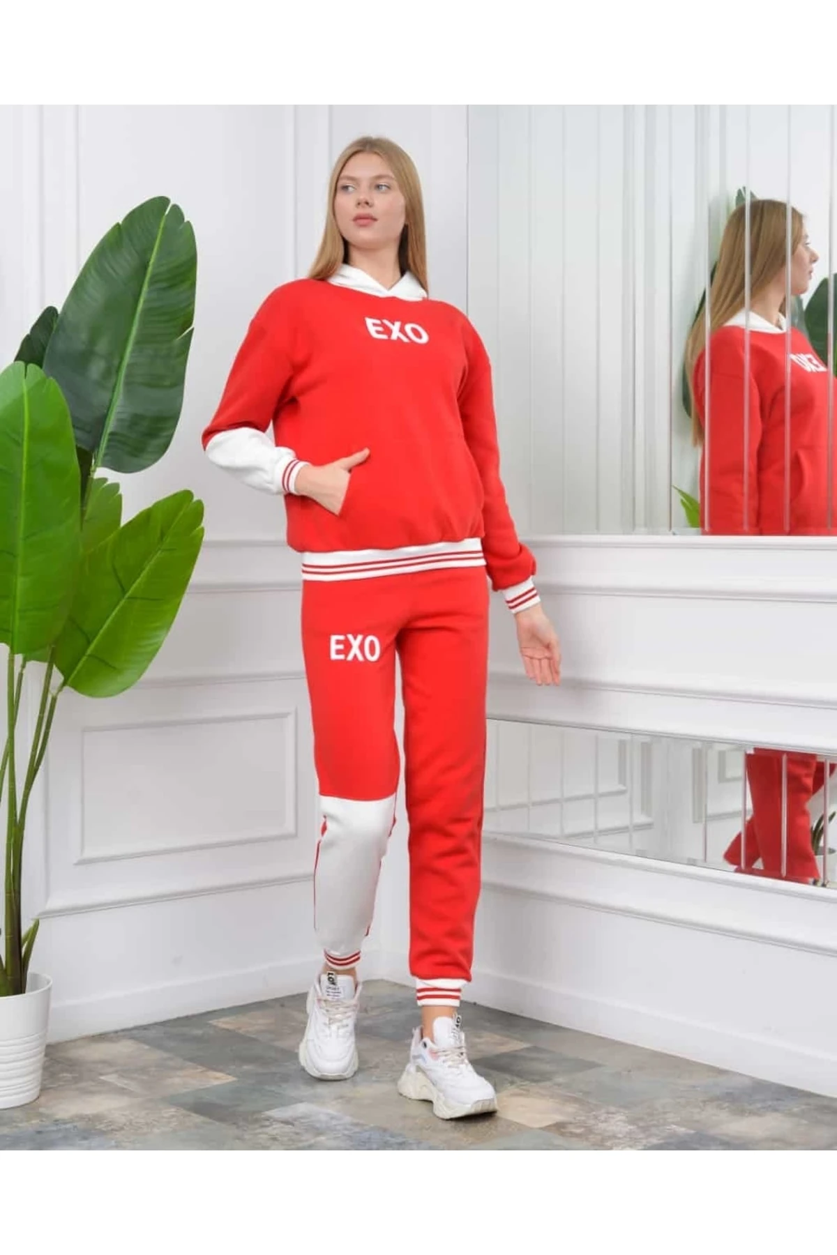 Kanguru Cepli Kapşonlu Takım