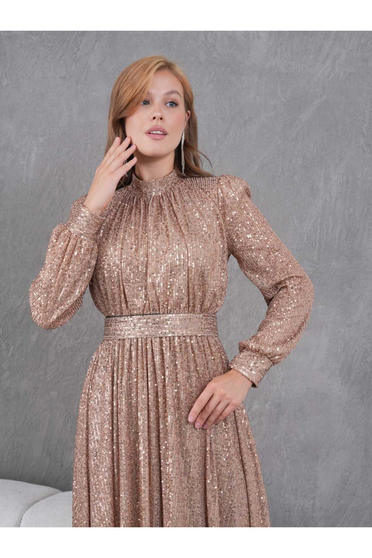 Abiye Pul Payetli Elbise