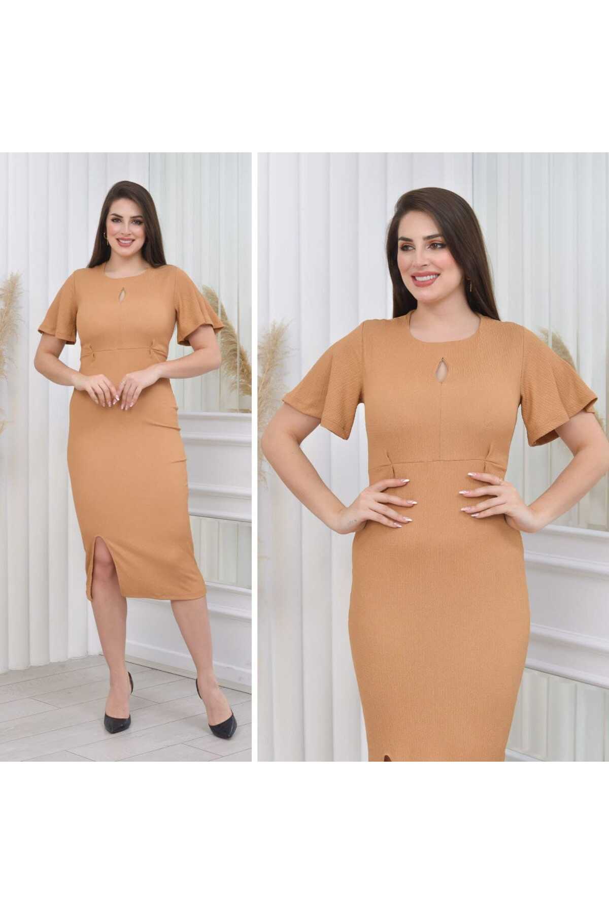 Kalem Riklalı Elbise