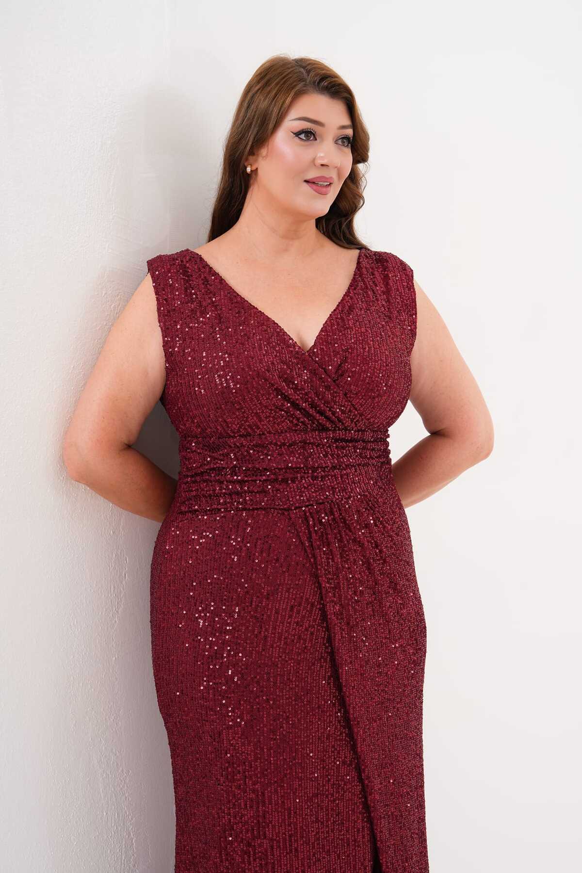 Kolsuz Etek Kuruvaze Pulpayet Abiye