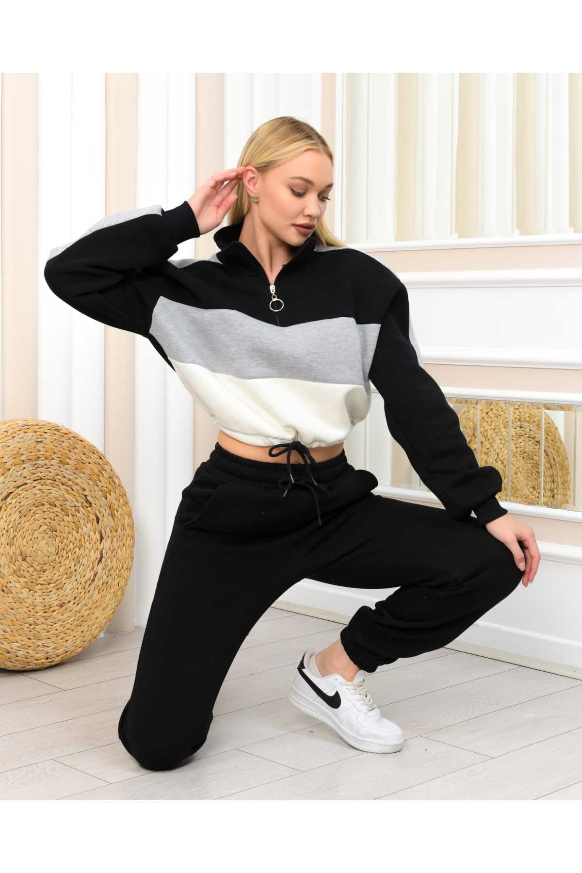 Parçalı 3 İplik Şardonlu Takım