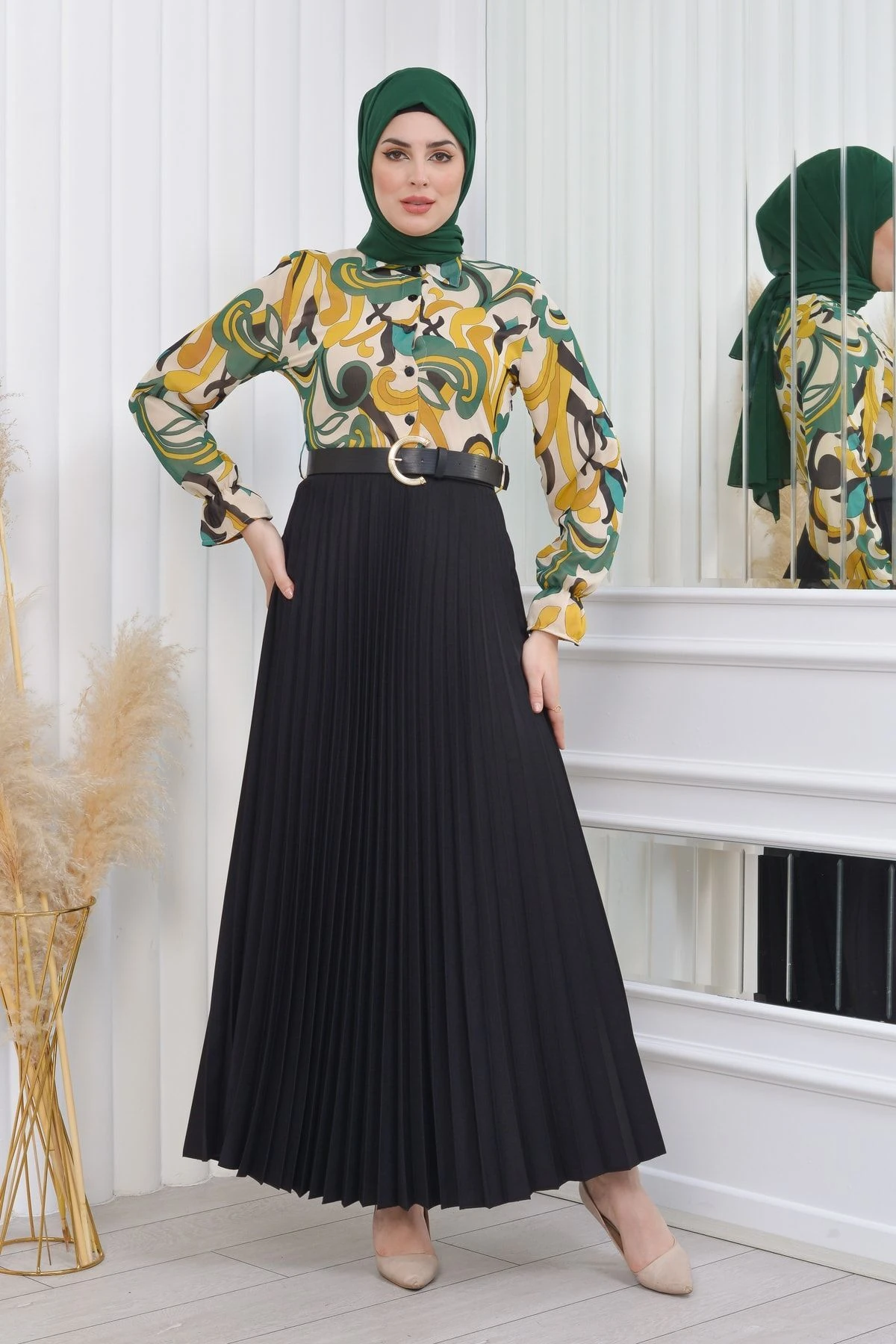 Tamamı Astarlı Gömlek Elbise