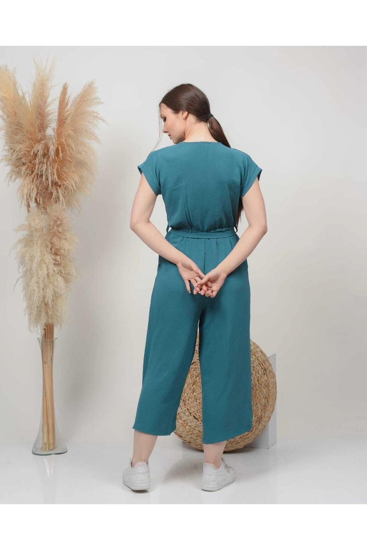 Yarım Kol Aerobin Tulum - yeşil