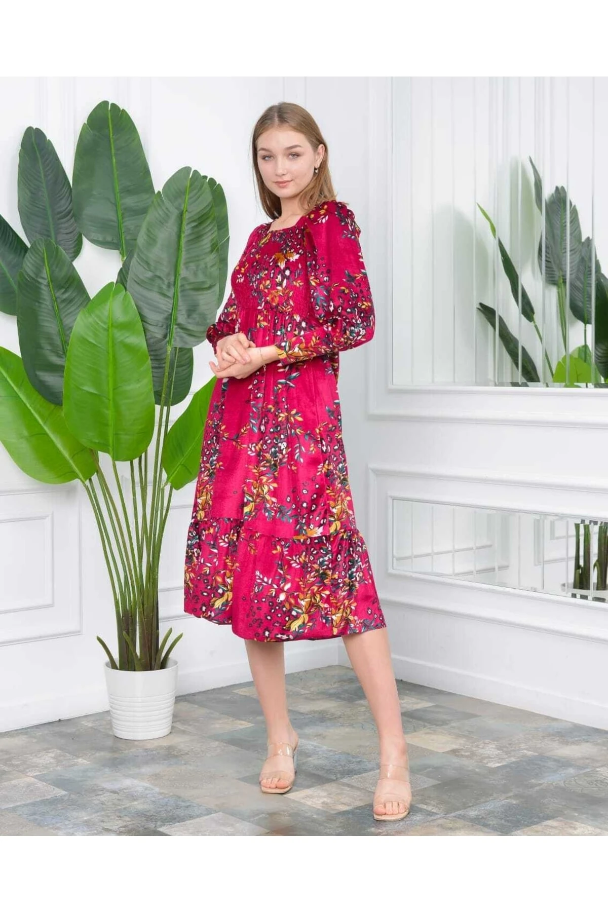 Ithal Gipeli Kadife Elbise