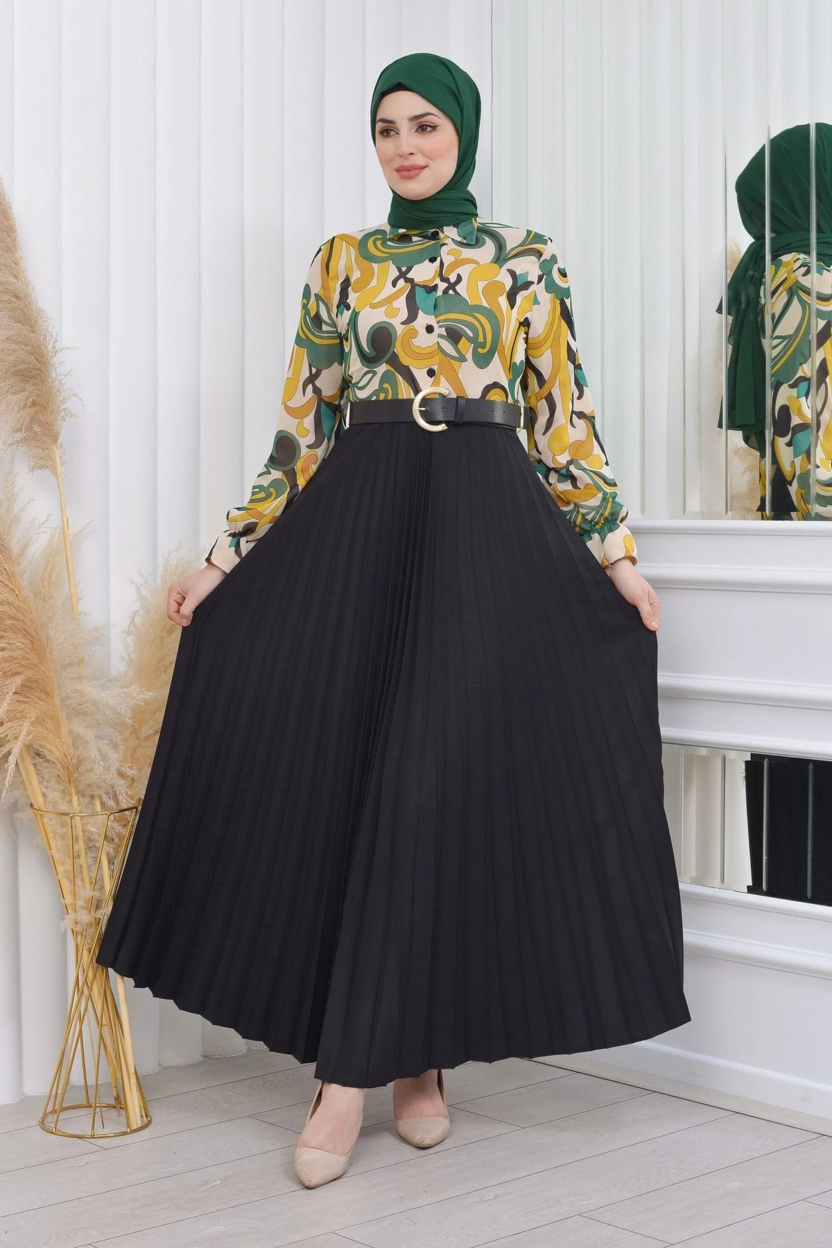 Tamamı Astarlı Gömlek Elbise