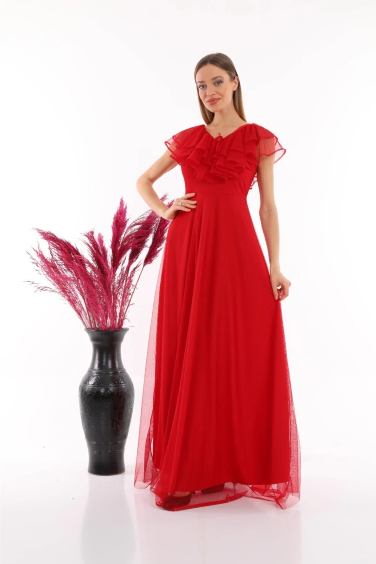 Abiye Tül Elbise Iç Astarlı