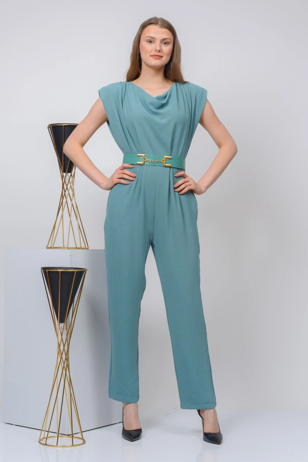 Zincirli Kemerli Tulum - açık yeşil