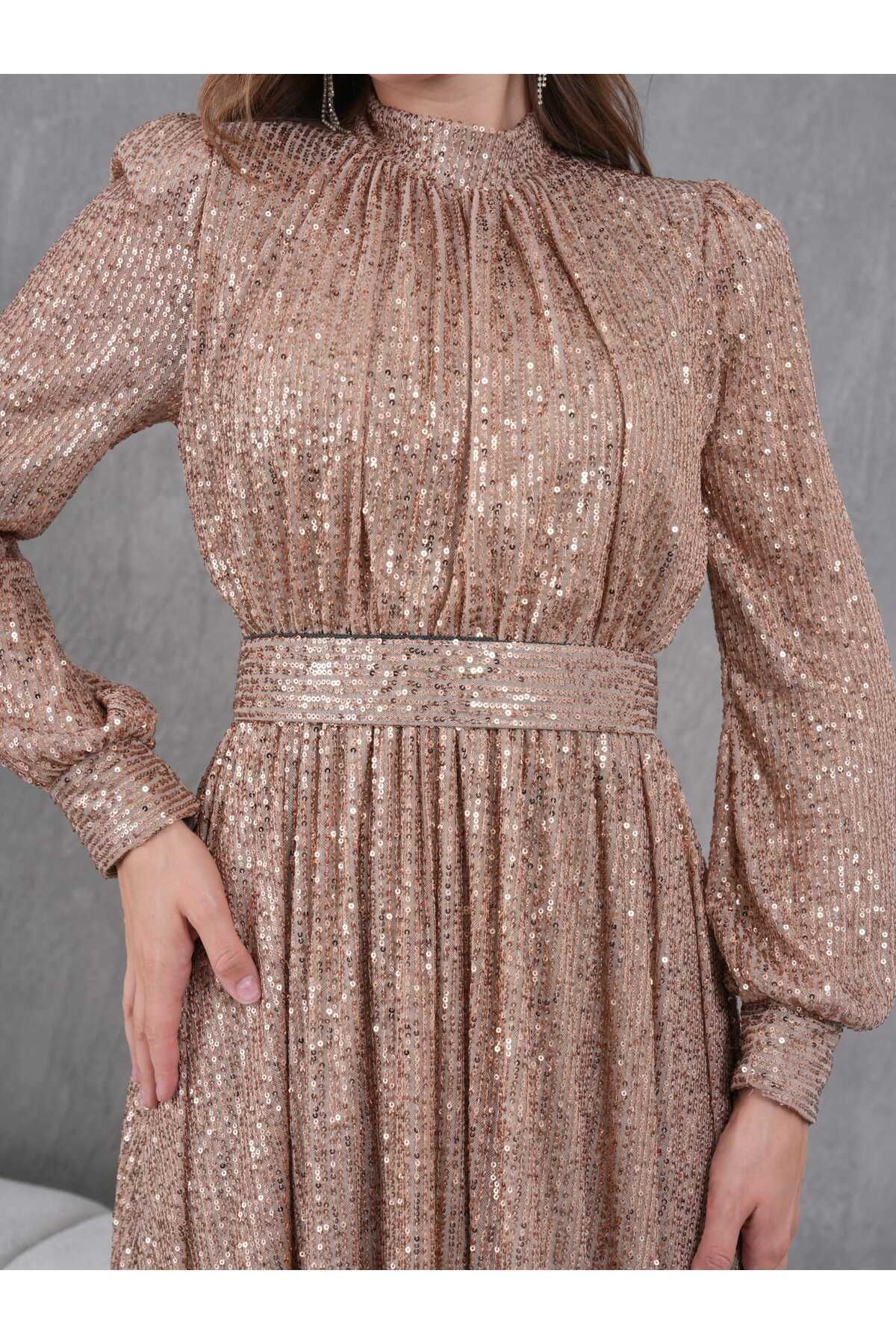 Abiye Pul Payetli Elbise