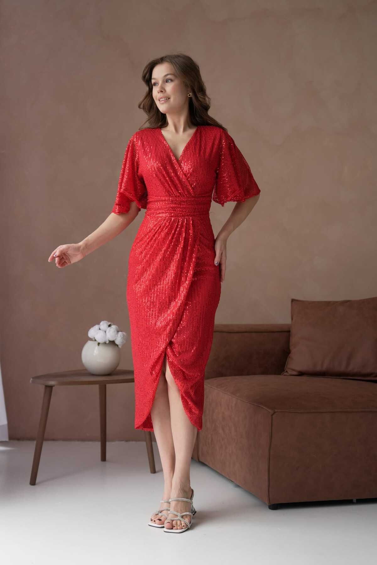 Yarım Kol Abiye Elbise