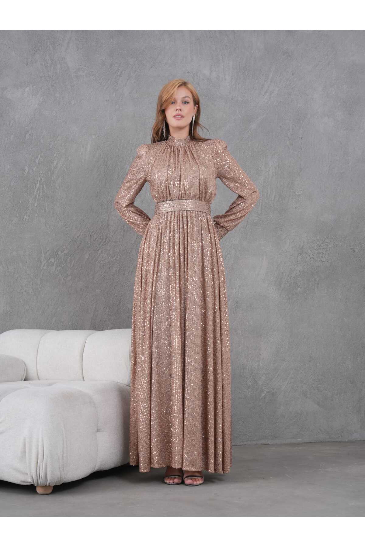 Abiye Pul Payetli Elbise