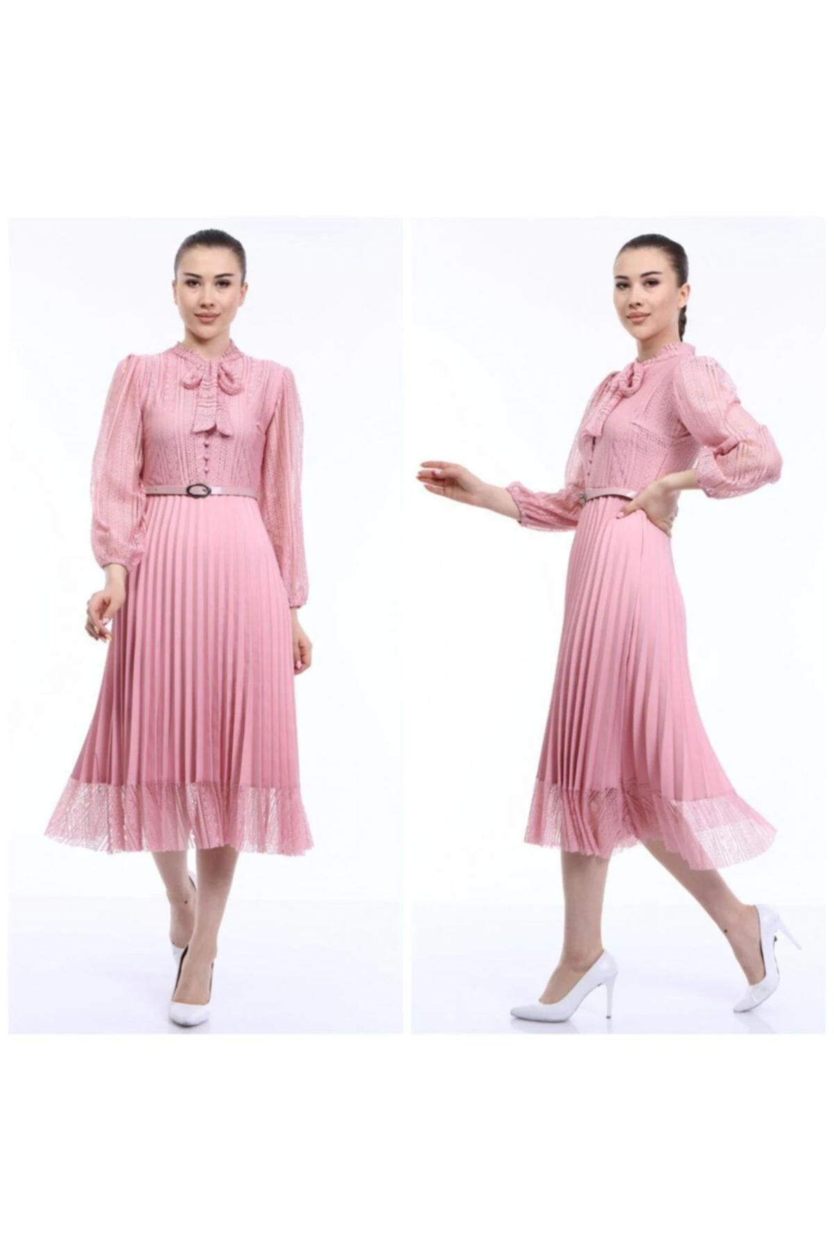 Fransız Tül Elbise - pembe