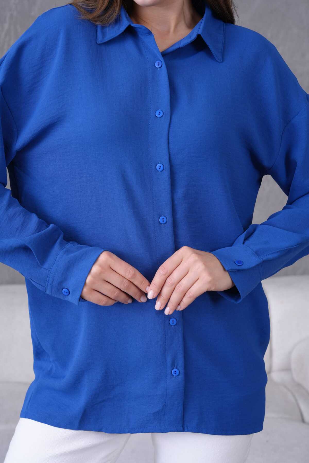 Keten Ayrobin Kumaş Gömlek