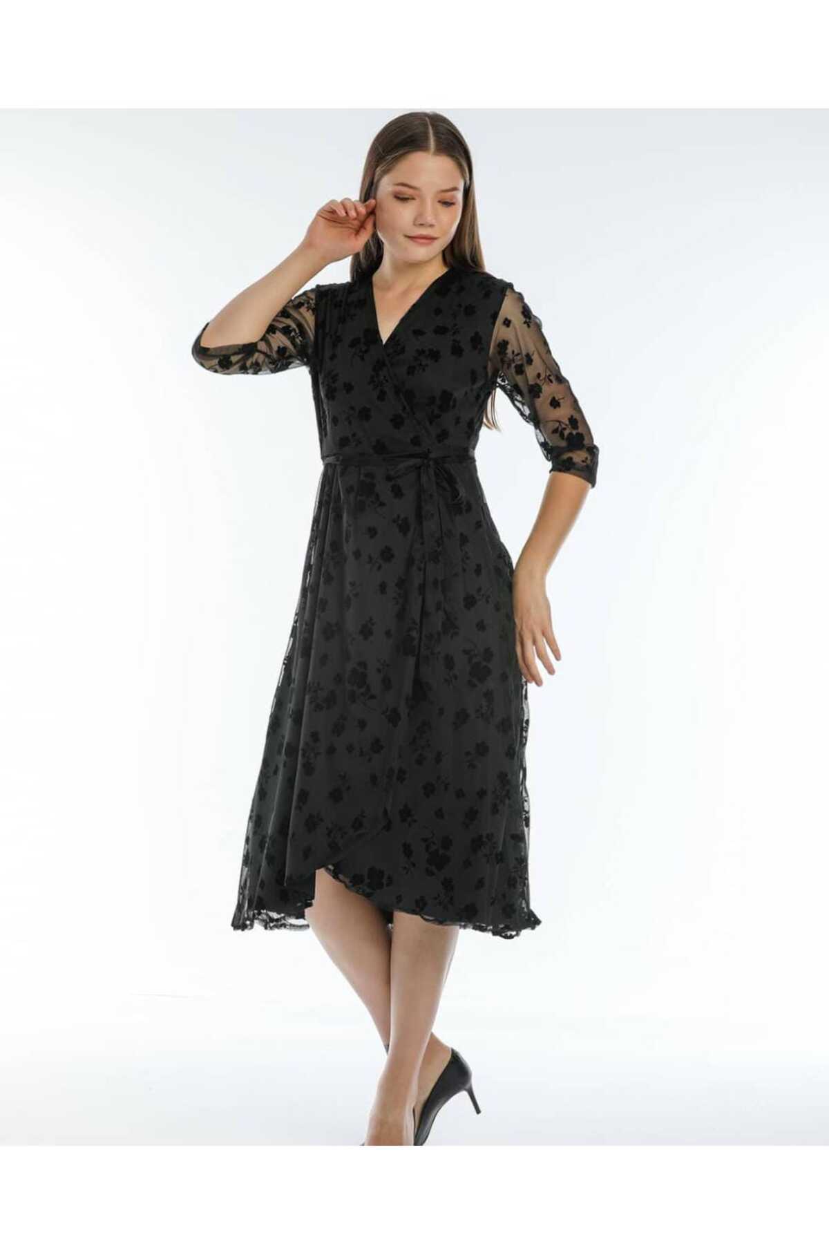 Dantelli Anvelop Elbise