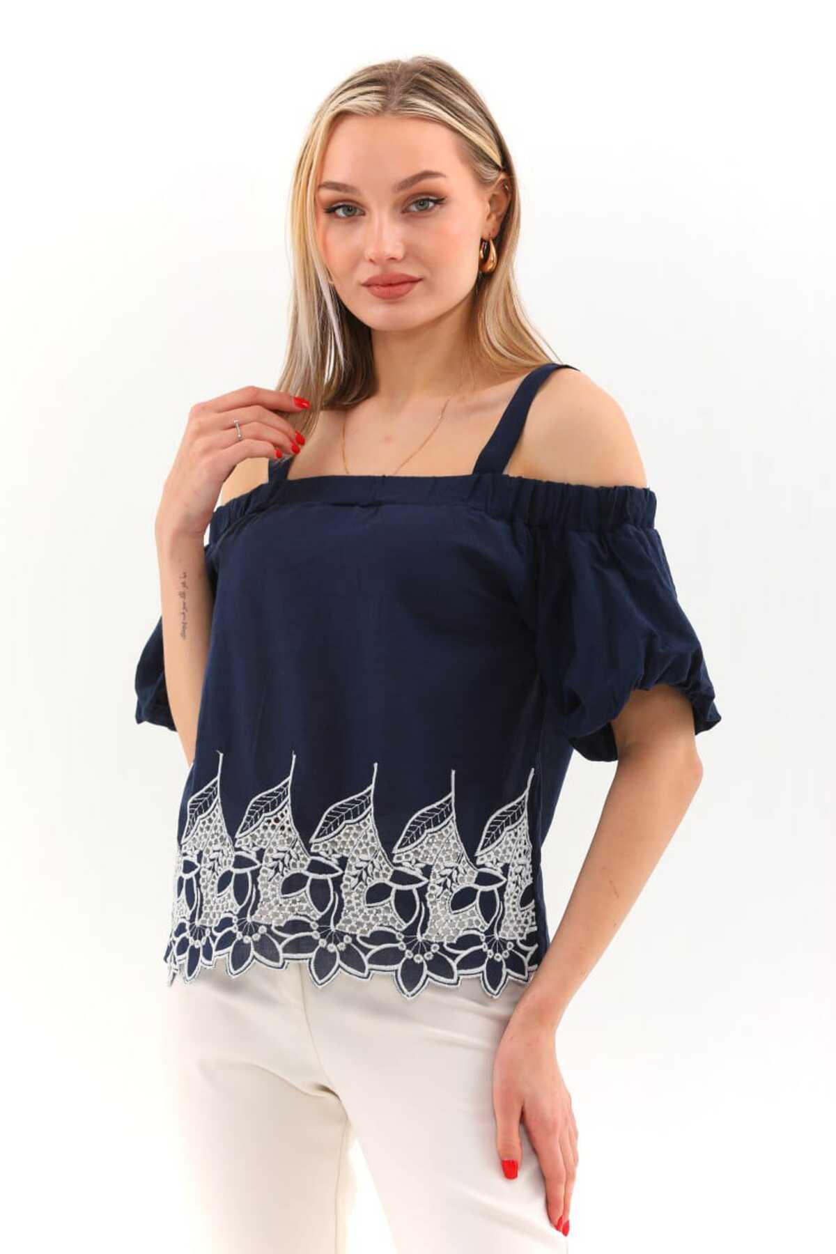 Askılı Straplez Bluz