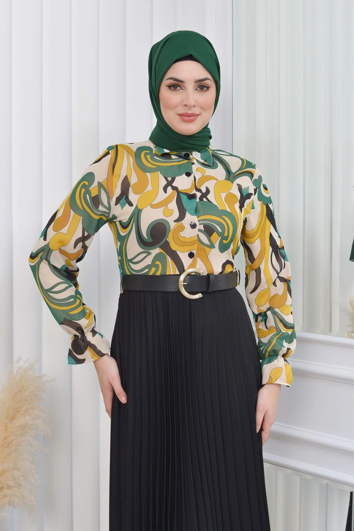 Tamamı Astarlı Gömlek Elbise