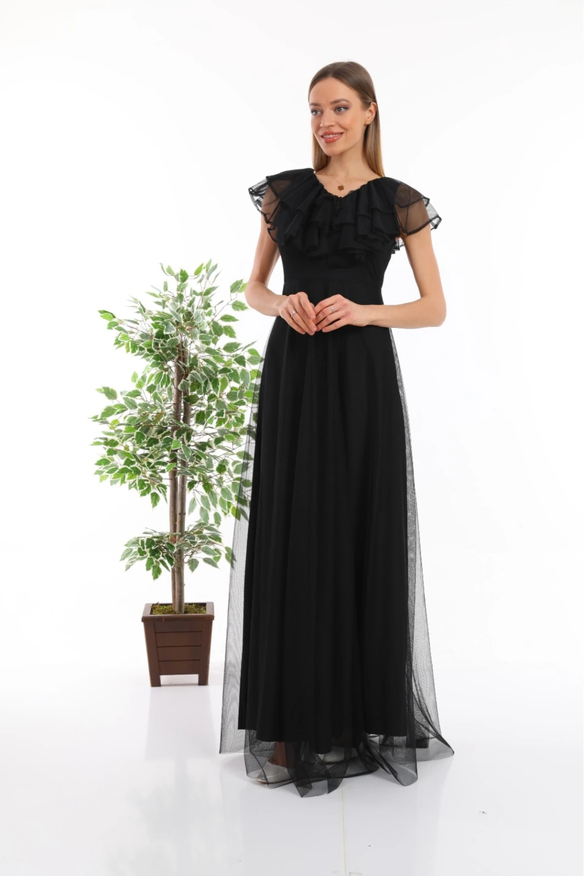 Abiye Tül Elbise Iç Astarlı