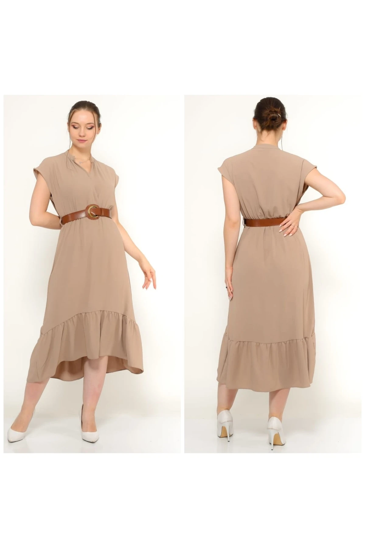 Ayrobin Kısakol Elbise