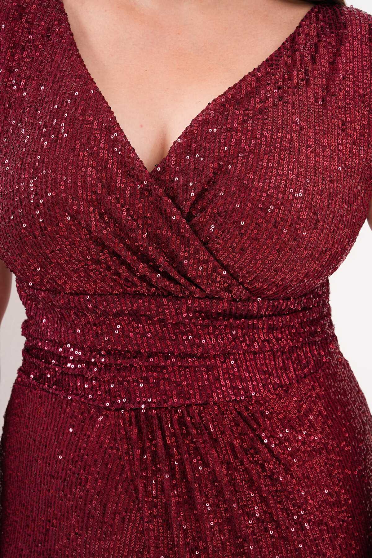 Kolsuz Etek Kuruvaze Pulpayet Abiye