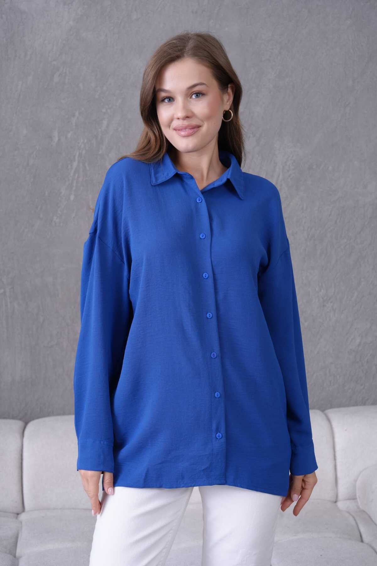 Keten Ayrobin Kumaş Gömlek