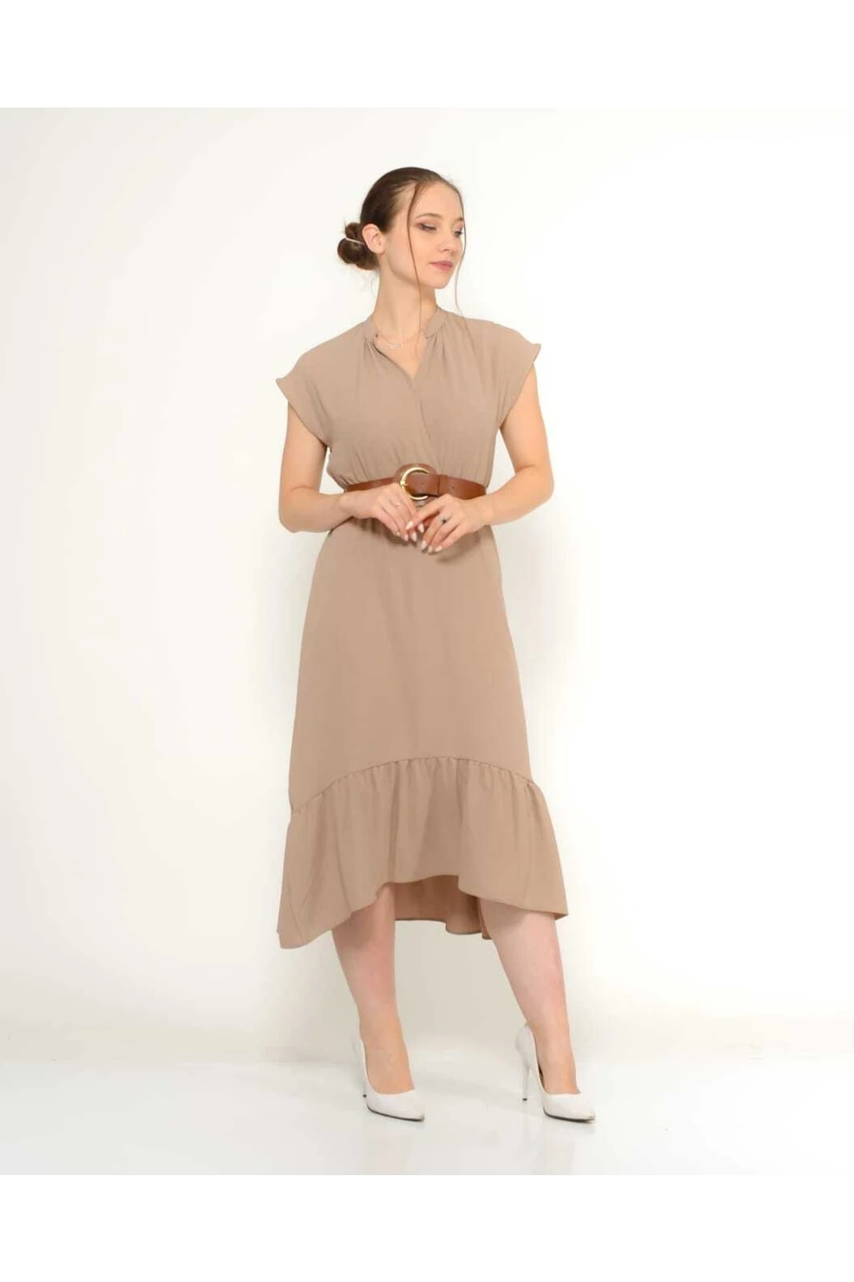 Ayrobin Kısakol Elbise