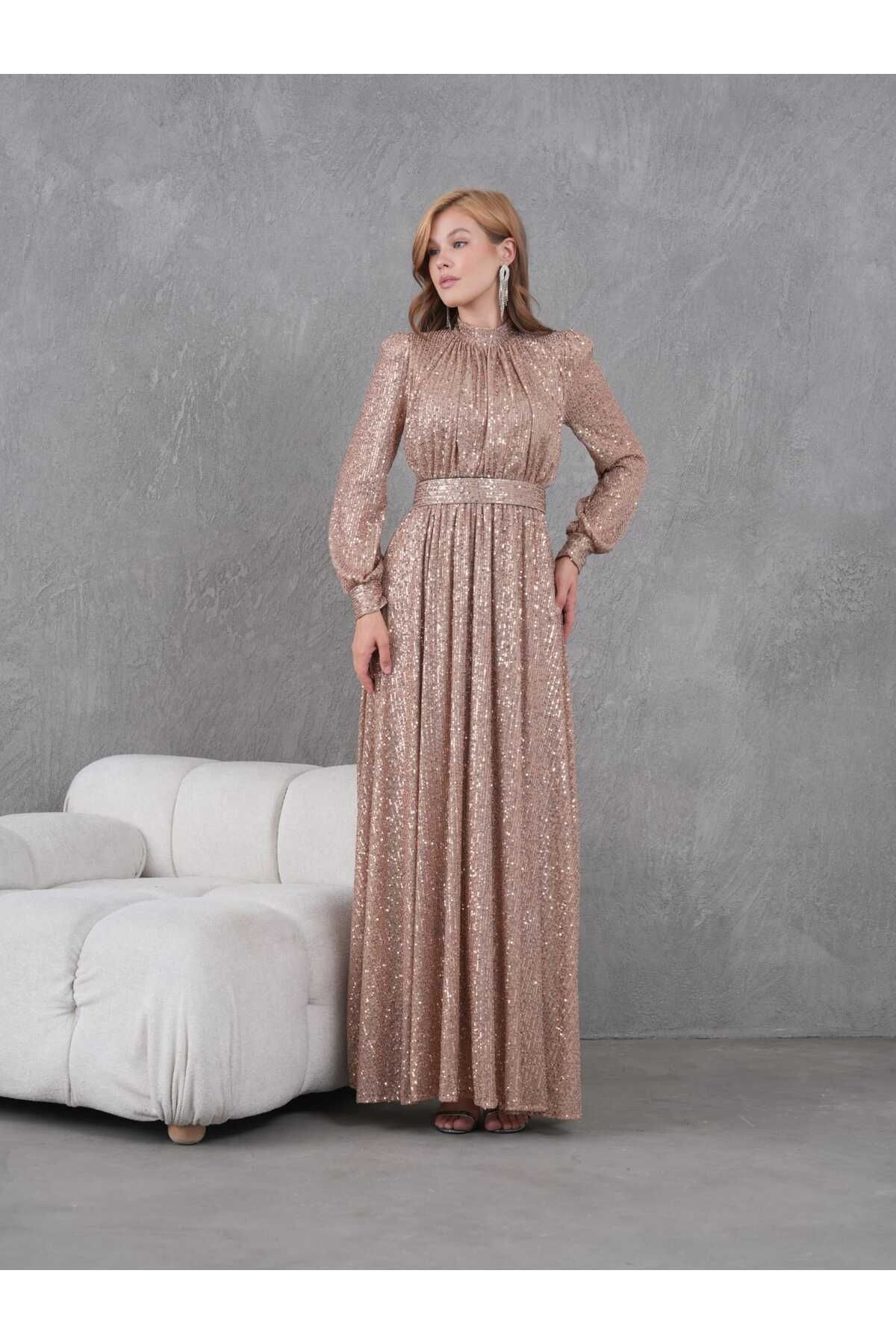 Abiye Pul Payetli Elbise