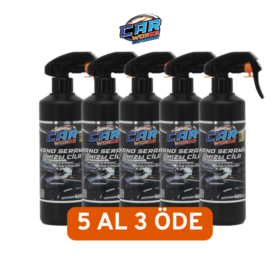 5 ADET NANO SERAMİK ETKİLİ HIZLI CİLA