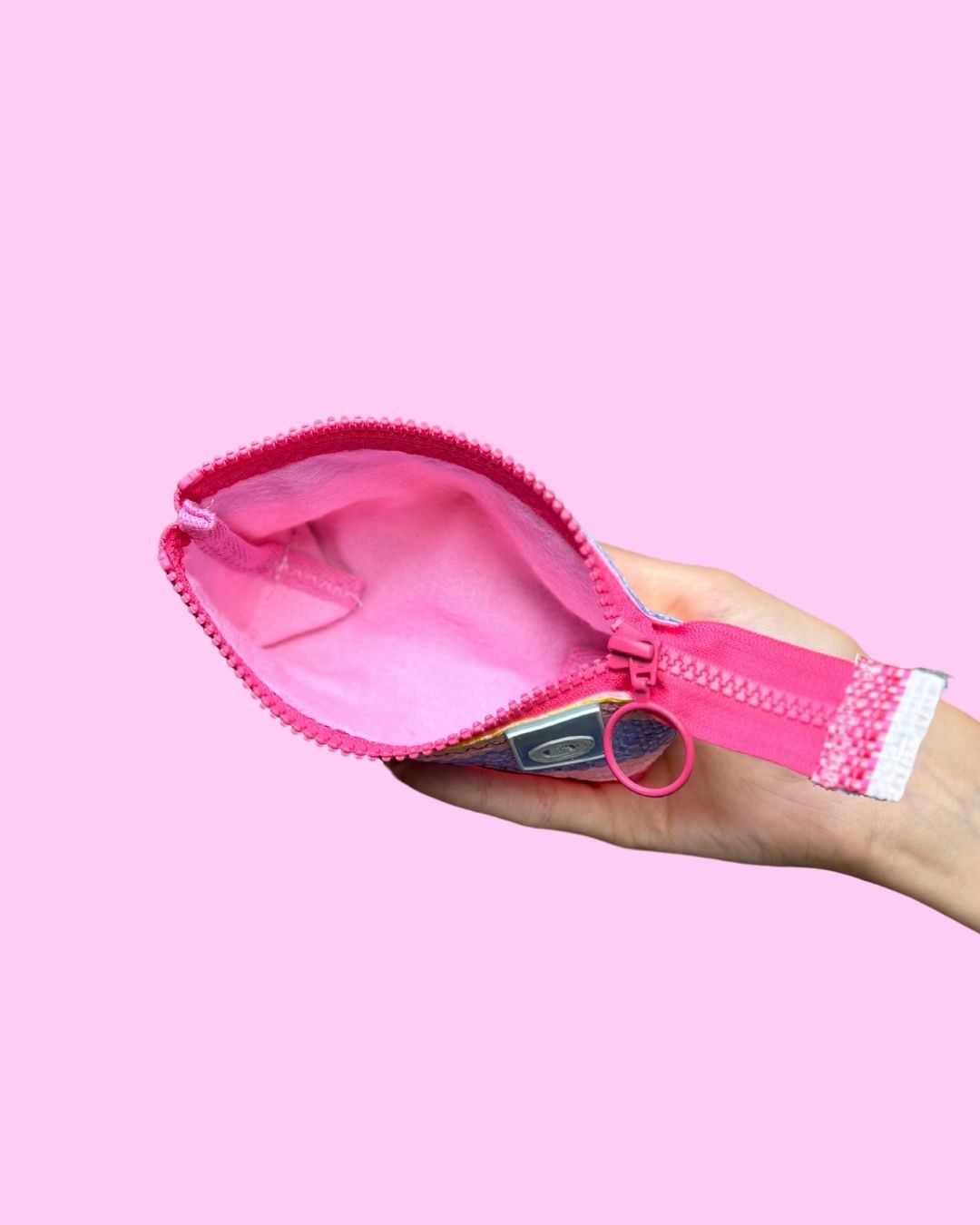 FERMUARLI ÇİZGİLİ / PEMBE