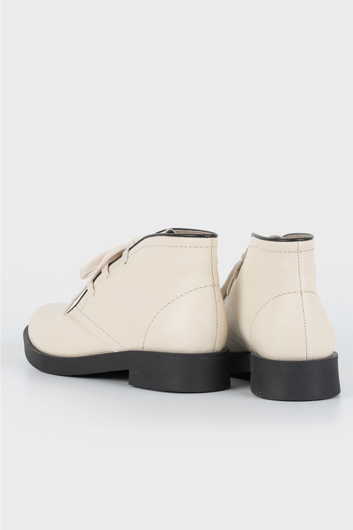 Kadın Bej Hakiki Deri 34-35-41 Numara Bot & Bootie