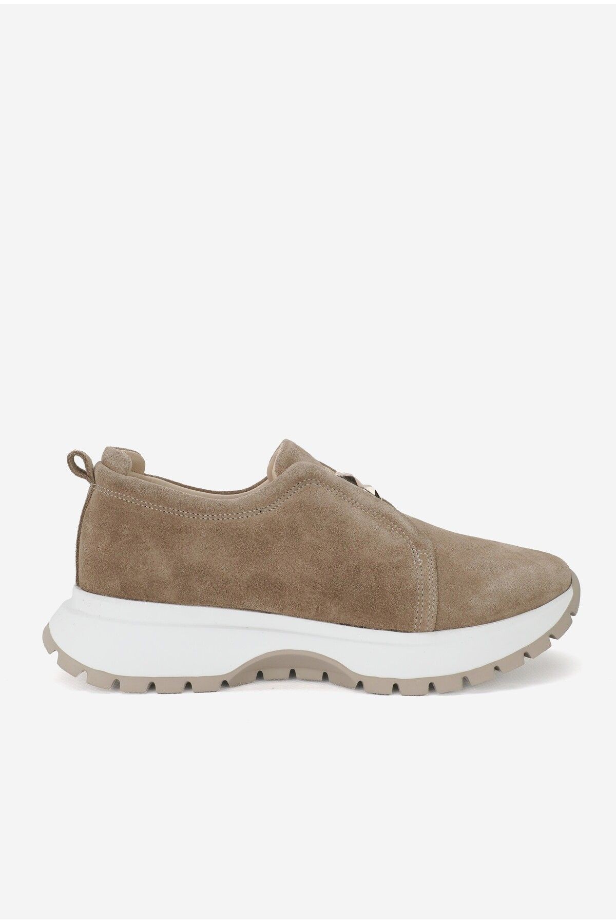 KADIN SİYAH SÜET HAKİKİ DOĞAL DERİ TOKALI SNEAKER CASUAL AYAKKABI