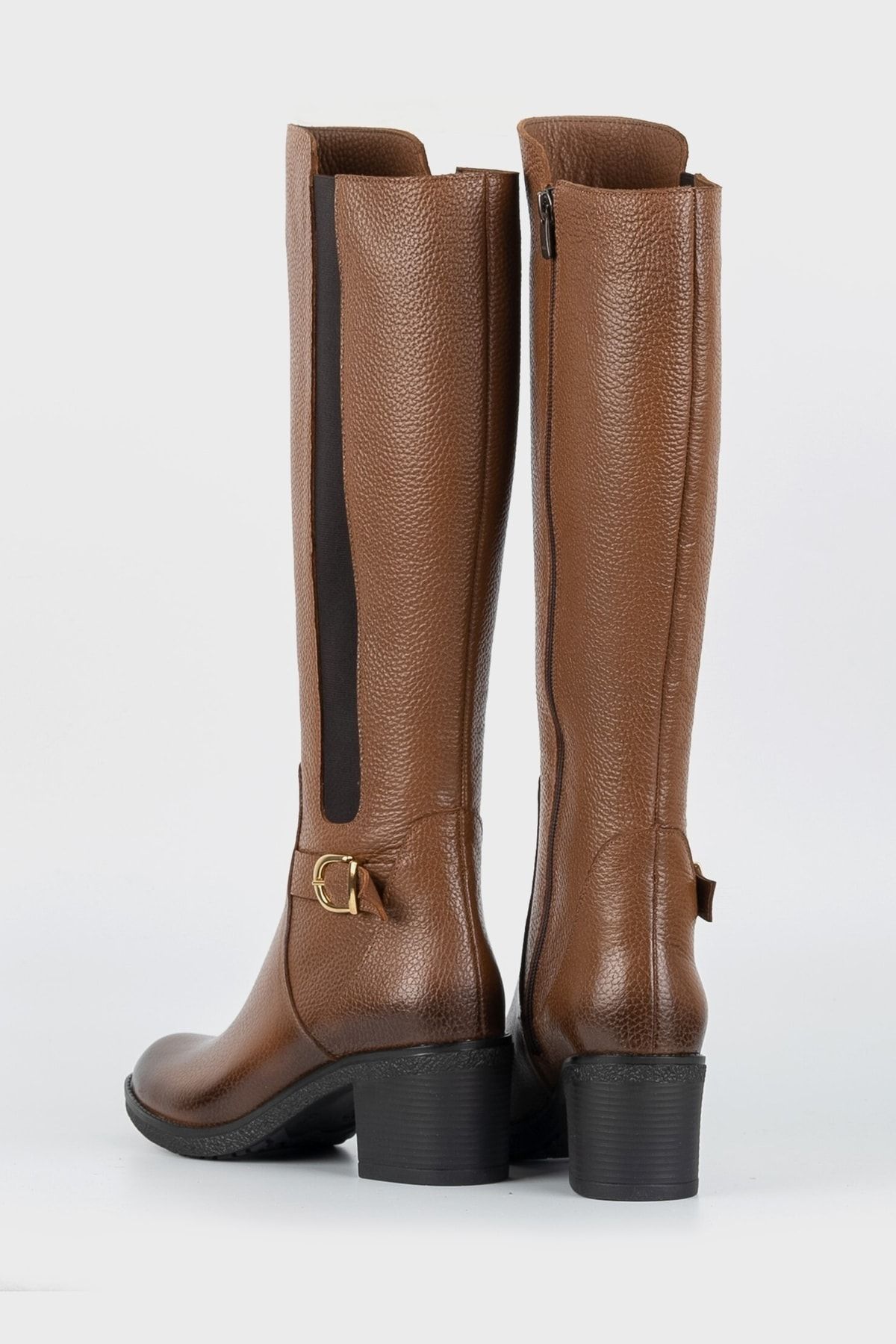 Kadın Kahverengi Hakiki Deri 35-40 Numara Çizme