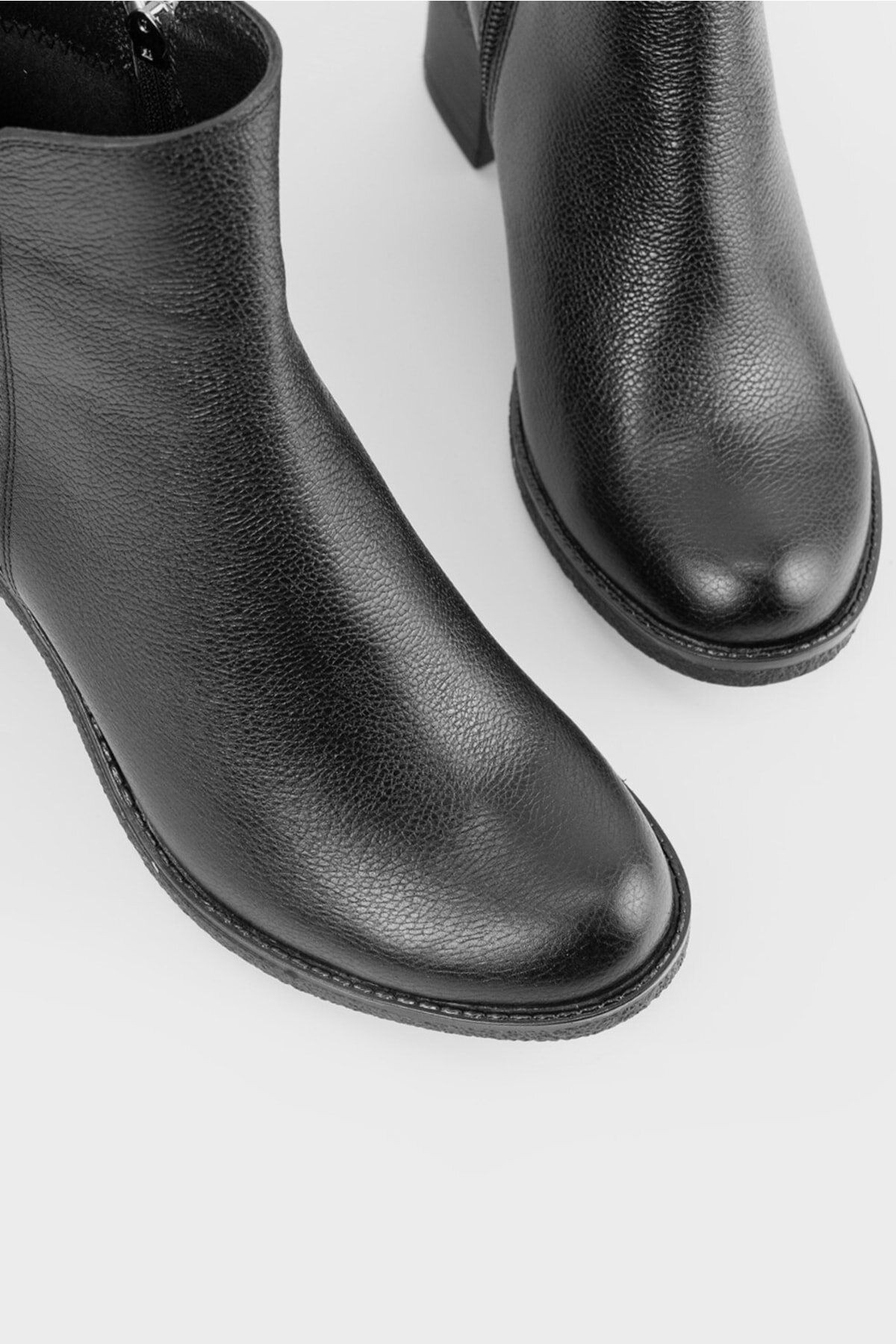 Kadın Bordo Hakiki Doğal Deri Bot & Bootie
