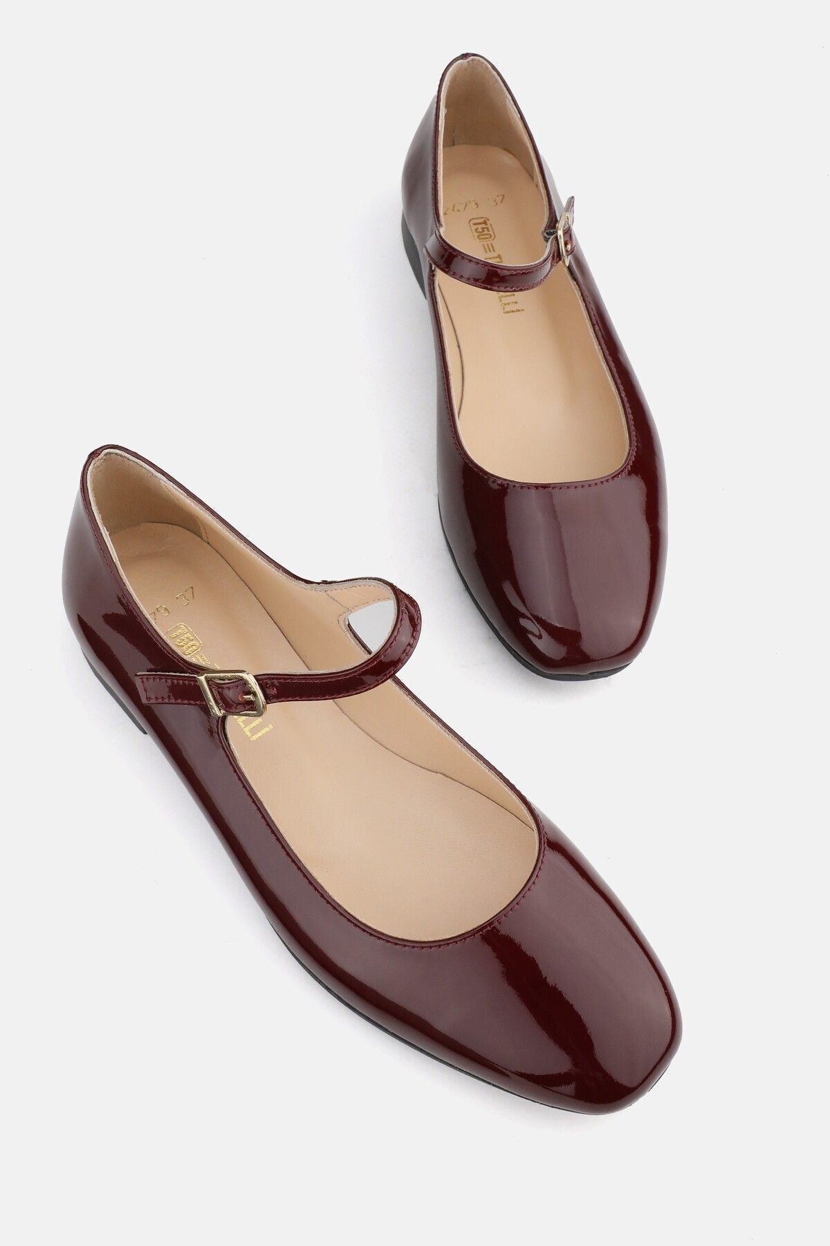 KADIN BORDO RUGAN HAKİKİ DERİ 34-35-41-42 NUMARA BANTLI BABET
