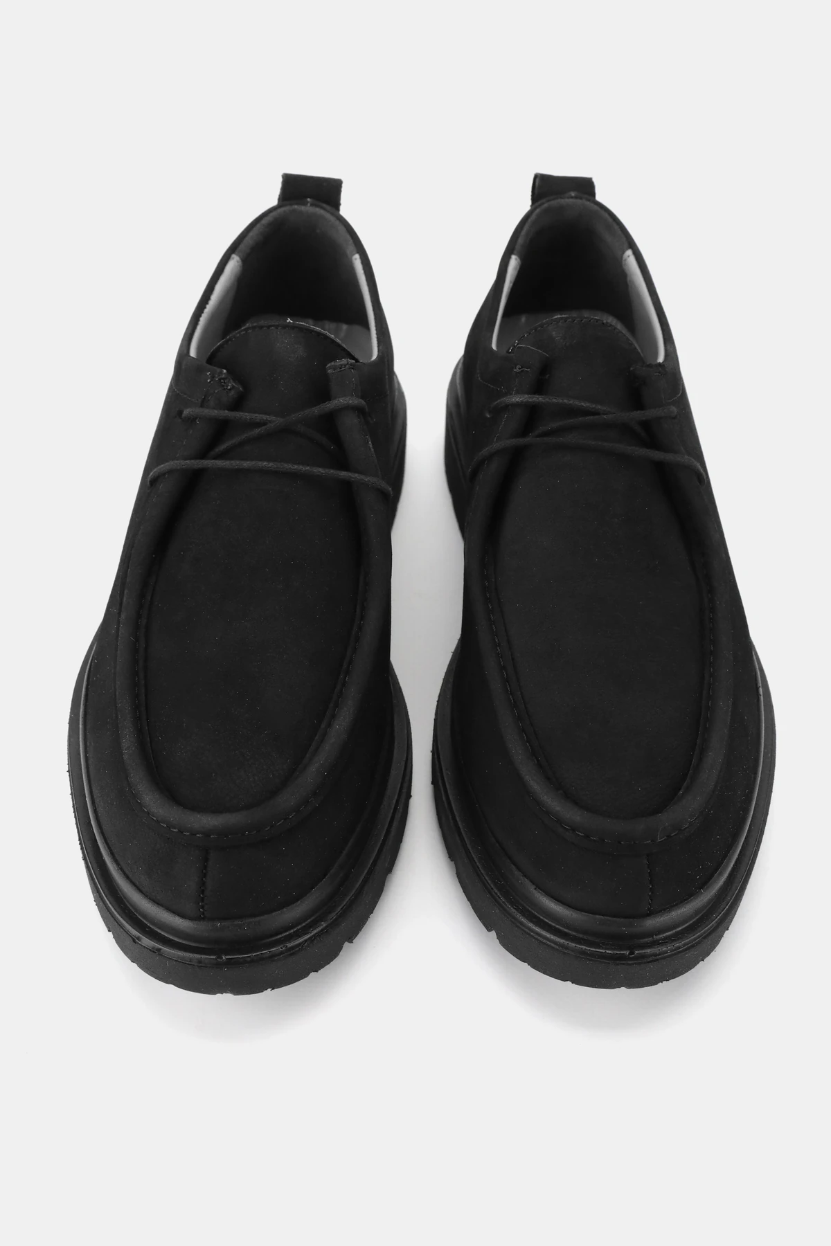 ERKEK KAHVERENGİ NUBUK HAKİKİ DOĞAL DERİ BAĞCIKLI AYAKKABI