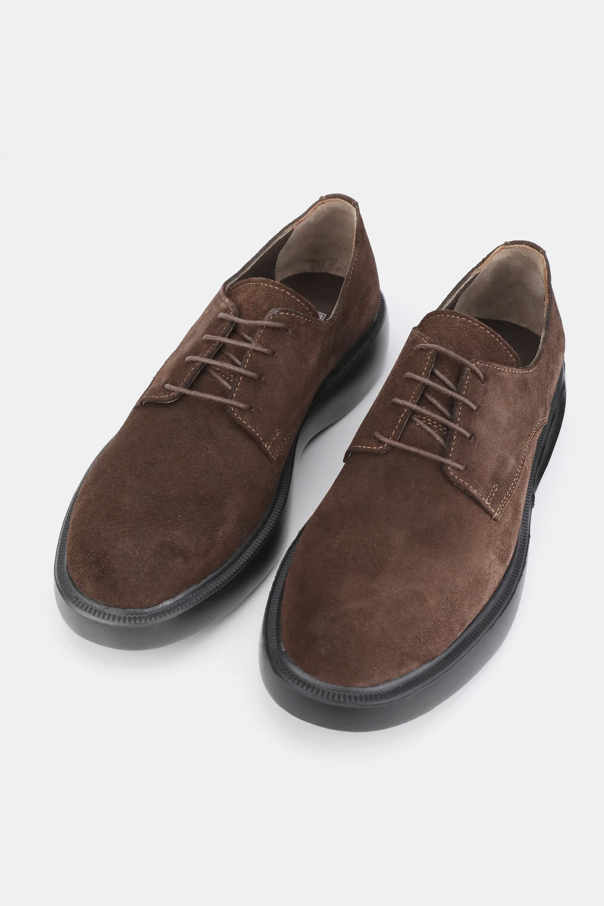 ERKEK KAHVERENGİ SÜET HAKİKİ DOĞAL DERİ EVA TABAN BAĞCIKLI AYAKKABI